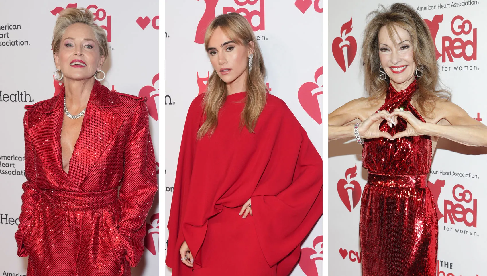 Suki Waterhouse，Sharon Stone和Sara Bareilles標題AHA的紅色連衣裙時裝秀和音樂會