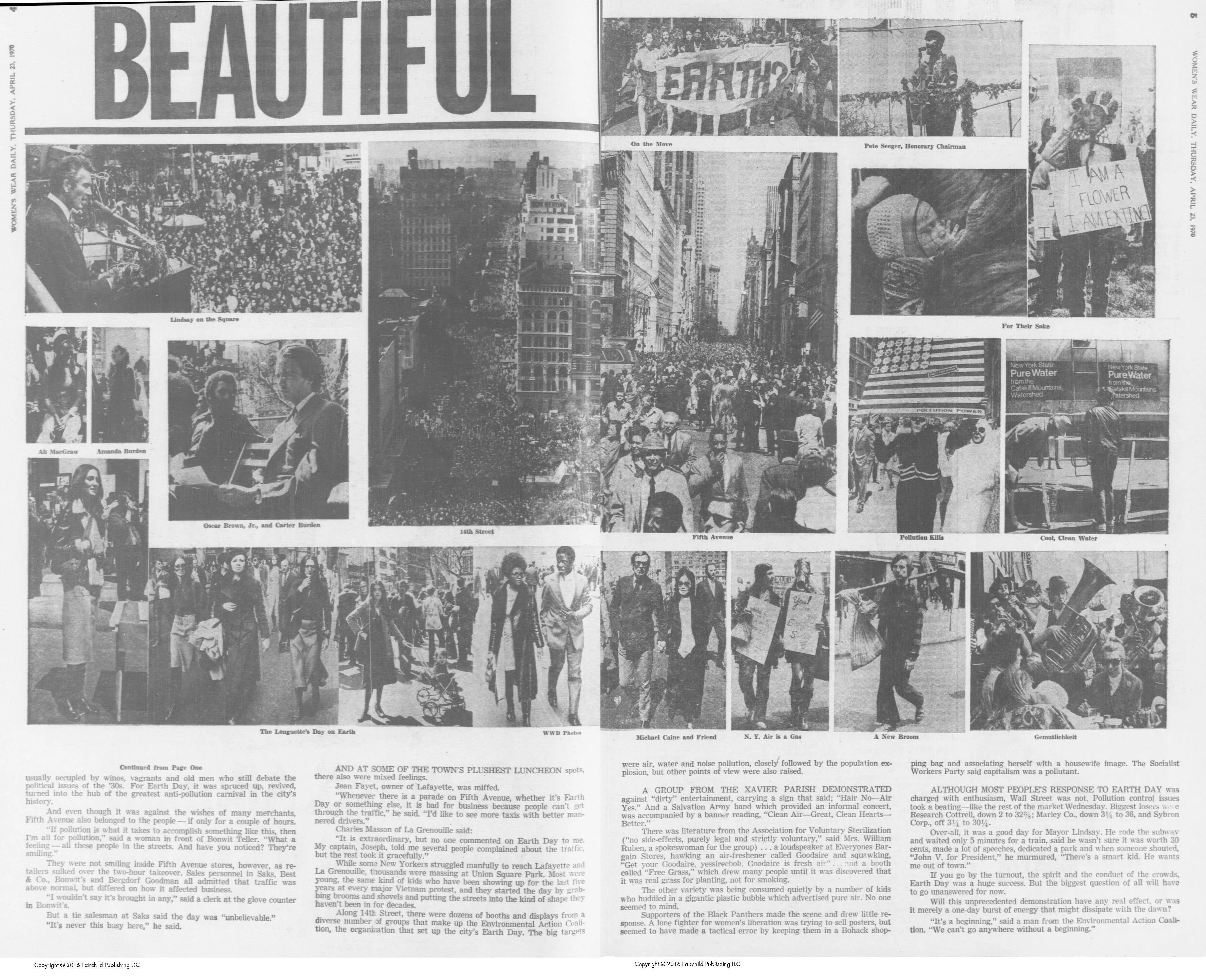 從檔案：從1970年到今天的可持續發展運動的地球日